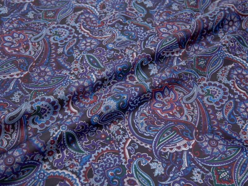 All-polyester twill print na lining tela