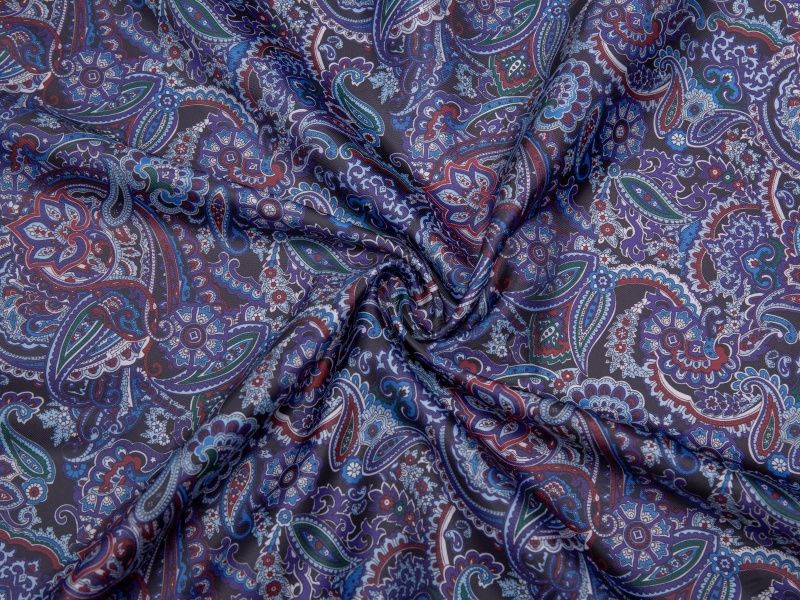 All-polyester twill print na lining tela