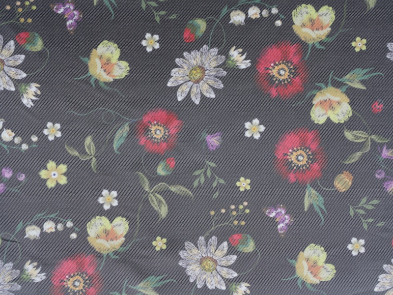 Polyester-viscose twill naka-print na lining na tela Polyester-viscose twill naka-print na lining na tela