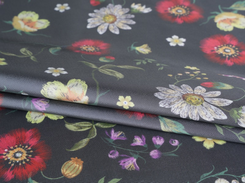 Polyester-viscose twill naka-print na lining na tela Polyester-viscose twill naka-print na lining na tela