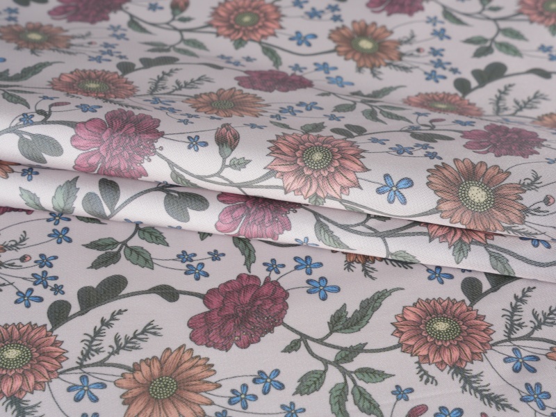 Polyester-viscose twill naka-print na lining na tela Polyester-viscose twill naka-print na lining na tela