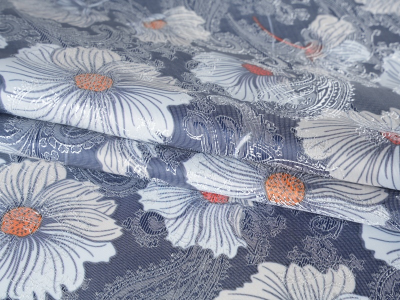 Polyester-viscose jacquard naka-print na lining na tela Polyester-viscose jacquard naka-print na lining na tela