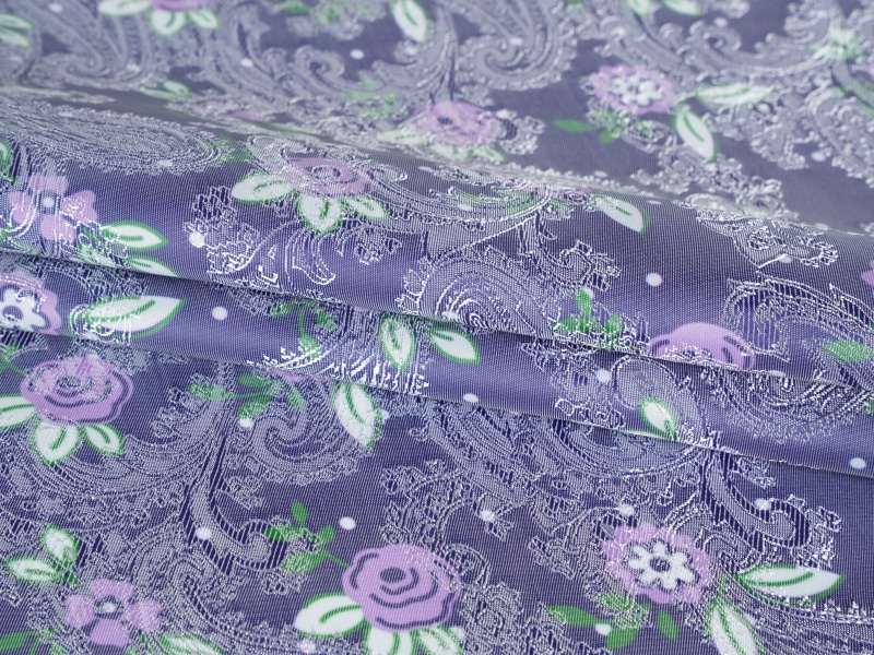 Polyester-viscose jacquard naka-print na lining na tela Polyester-viscose jacquard naka-print na lining na tela